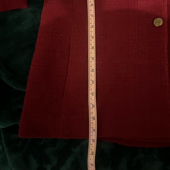 Chanel Burgundy Blazer Jacket - Picture 15 of 16